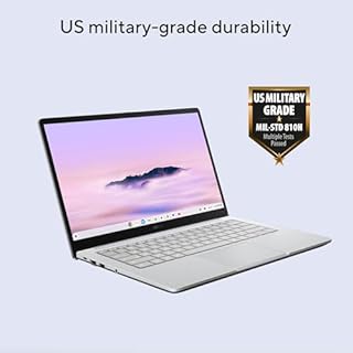 ASUS Chromebook CX1 Laptop (14" FHD Touchscreen, Intel Celeron, 8GB RAM, 192GB Storage (128GB eMMC+64GB SD Card)) Home & Student, Spill-Resistant, Military Grade, Wi-Fi, IST HUB, Chrome OS, CX1405CKA