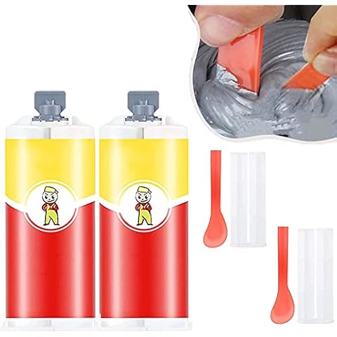 All-Purpose Repair Glue, 2022 New Casting Repair Glue for Metal Agent Bonding Paste, High Temperature Resistant Industrial Welding Glue, for Repairing All Surfaces (2Pcs) Cover