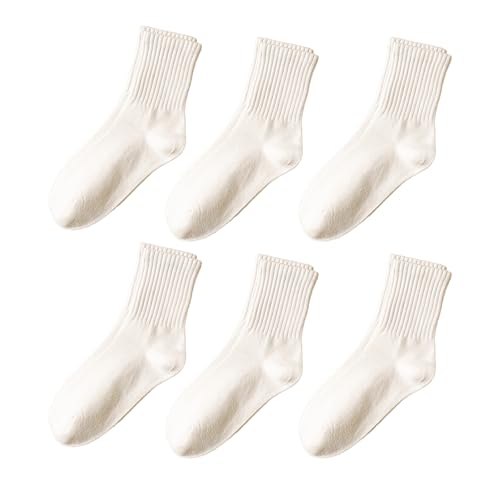 5/6 pairs crew socks for womens, No pilling socks,Casual thin Socks and cozy socks 5-9