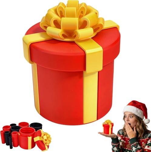 Vibbang Nervige Geschenkbox Prank Gift Box mit 10 Schraubverschlüssen Ärgerliche Geschenkbox Wiederverwendbar Prank Geschenk Annoying Gift Box für Geburtstag Weihnachten und lustige Geschenk
