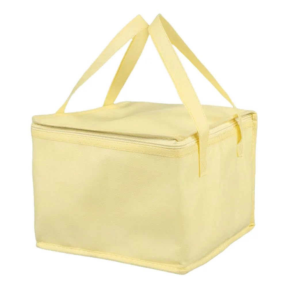 Bolsa térmica, Bolsa térmica reutilizable for reparto de pizza con aislamiento térmico(Giallo,220x220x190mm)