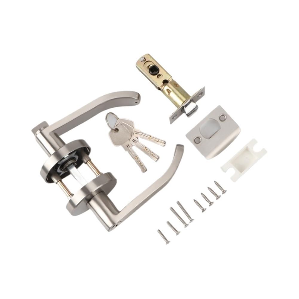 Shungong With Key Keyed Door Handle Set S – Privacy Lock Handle For Bedroom, Bathroom, Home Entrance & Office