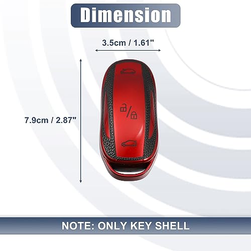 Coque silicone rouge Tesla X eviter rayures clef intelligente Unifizz - 2