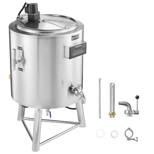 Happybuy Milk Pasteurizer 100L - A Commercial Powerhouse! Made of food - grade 304 stainless steel, this professional pasteurization machine offers precise time and temperature control