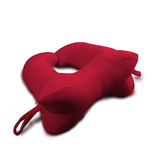 Original Bones DogBones Collarbone Chiropractic Pillow, Red, Regular