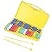 Xylophone 25 Notes Children Colorful Xylophone, Sturdy Aluminum Keys Xylophone with Yellow Box 15.4x9.1x1.6in Small Professional Musical Xylophone for kid Percussion Instrument