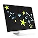 Produktbild kwmobile Schutzhülle kompatibel mit 24-26" Monitor - Hülle PC Bildschirm - Computer Cover Case Sternenmix Hellgrün Blau Schwarz