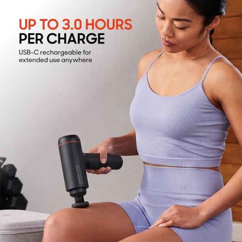 Image of Sharper Image PowerBoost Max Massage Gun [2026 Version] Anti-Stall Deep Tissue Percussion Massager| 7 Speeds| Workout Muscle Recovery| Pain Relief| Back & Shoulder Massage Tool| Gifts for Men Women