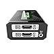 HDFury HDF0110 Vertex 2X 2 HDMI Matrix, 18Gbps für 4K60 4:4:4 600MHz, integrierter Scaler und Formatkonverter schwarz