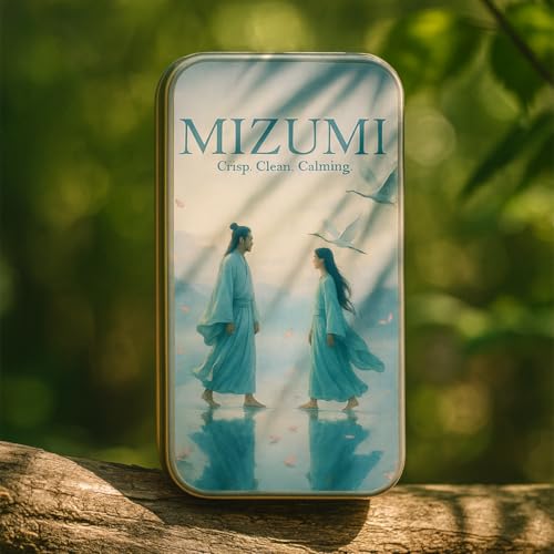 Image of Solid Perfume Unisex Duo (Meraki & Mizumi) 10g x 2 | Alcohol-Free Long Lasting Balm Perfume for Men & Women | Spicy Amber & Fresh Citrus Fragrance | Travel Friendly Pocket Perfume Gift Set