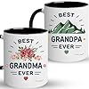 Best grandparents mugs coffee set gift present grandma grandpa cups gifts ideas from grandkids grandchildren new grandparent announcement christmas valentine birthday baby reveal for nana papa  urban country home decor