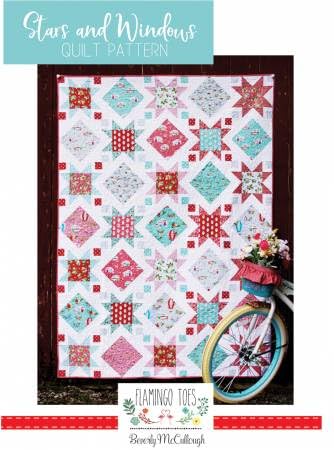 Modèle de courtepointe étoiles et fenêtres FT-8009 pour réussir ses pointes de patchwork