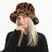 NTLWKR Winter Faux Fur Bucket Hat, Fluffy Fuzzy Warm Hats, Plush Fisherman Cap, Furry Puffy Hats for Women