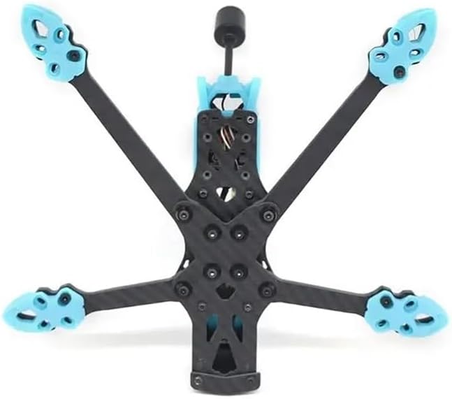 Fit for O3 Quadcopter Frame Kit 5.5mm arm FPV O3 5inch KIT 225mm Frame Carbon Fiber FPV Drone(Blue O3 Version)