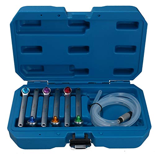 AB Tools-Toolzone Brake Clutch Bleeder Bleeding Bleed Wrench Set 12 Point Sockets 7-12mm 6pc