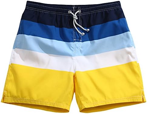 Men's Swim Trunks No Mesh Lining Board Shorts for Surf, Sand and Fun