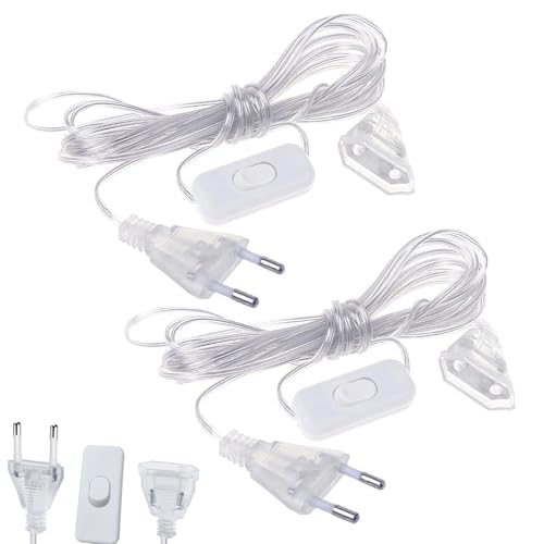 2 Prolunghe Elettriche Trasparenti Da 5 Metri - Cavo Piatto In PVC - Foto 11