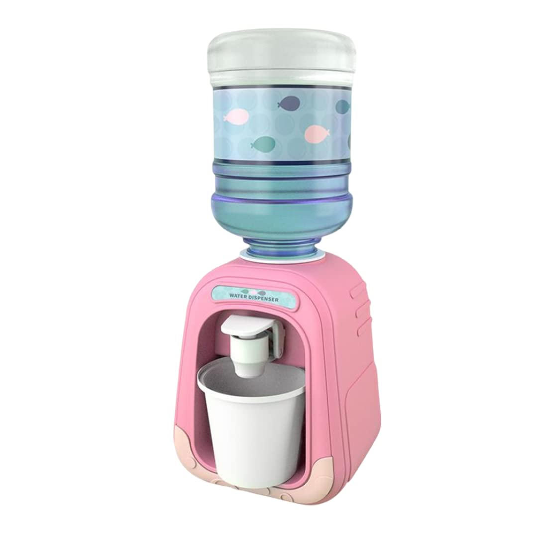 CNAFGBGG Mini Water Dispenser Cute Mini Water Cooler Simulation Kids Dispenser for Juice Milk Drinking Fountain Kitchen Pretend Play Toy Style 1.