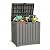 EAST OAK Outdoor Storage Box, 31 Gallon Deck Box Indoor and Outdoor Use, Waterproof Resin Storage Bin for Package Delivery, Patio Cushions, Gardening Tools, Lockable, UV Resistant, Grey