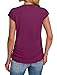 Womens Summer Outfits 2026 Trendy Short Sleeve Tops Dressy Casual Purple Shirts Maternity Clothes S