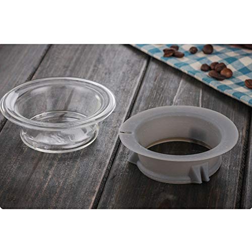 Buytg – Chaleira de café de vidro transparente de 360 ml, garrafa de café de vidro padrão para bule