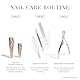 TWEEZERMAN Nagelknipser Combo Clipper Set (2 teilig, präzises Schneiden von Finger- und Fußnägeln, stark für kräftige Nägel), Roségold