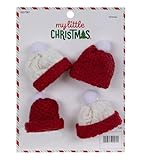 Mini Christmas Tree Ornaments for Tiny Tree (Mini Red & White Snow Hats)