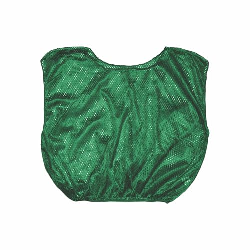 Champion Sports Numbered Mesh Adult Scrimmage Vest, Green (Pack of 12)