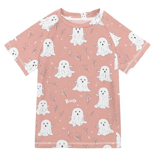 Cute Ghosts Kids Bathing Suit Sun Protection Summer Clothes Swimwear Beach Tops 3T