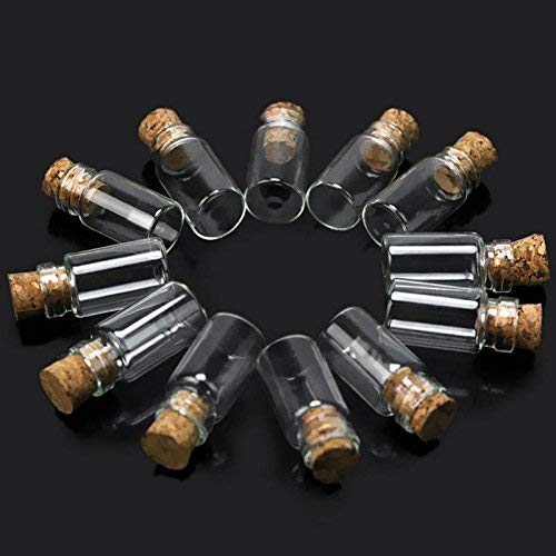 12pc Mini Hanging Decorative Message Bottle Set for Art and Craft, Festive Decorations, Gifting, and Much More (12 pc)-image-14