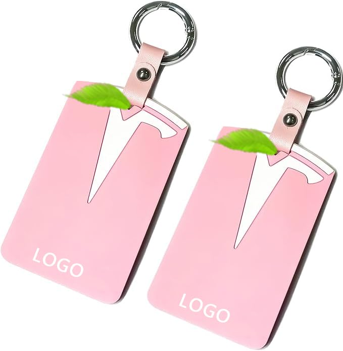 Upgrade Key Card Holder Silicone Protector Cover Keychain for Tesla Model 3 Model Y Accessories