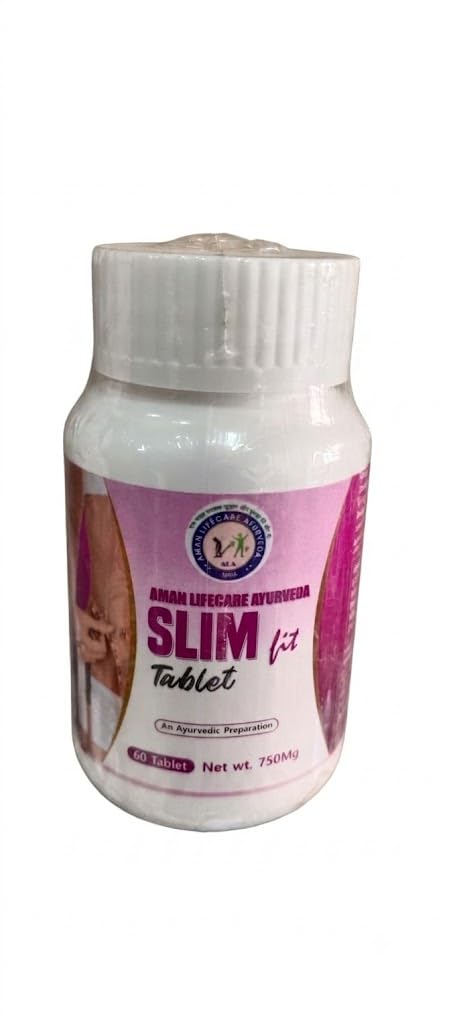 Aman Lifecare Ayurveda Slim Fit Tablet, 60 Tablets, 750 Mg | Ayurvedic Preparation, Weight Management, Natural Formula, 60-Day Supply, Herbal Supplement-image-25