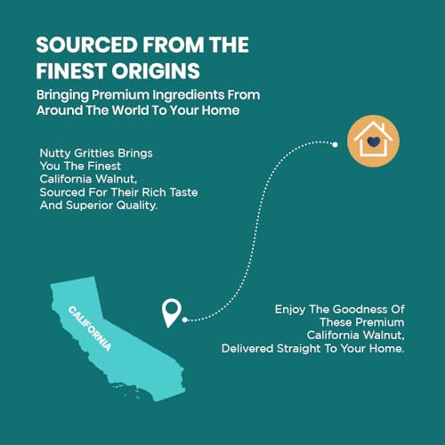 Image of Nutty Gritties California Walnut Kernels Without Shell 200g, for Morning Consumption Dry Fruit, Omega-3 Rich | Resealable Pouch