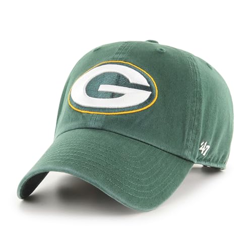 Casquette Green Bay Packers '47 Clean Up, ajustable, vert foncé, taille unique