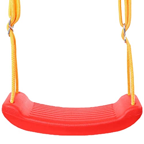 Kids Outdoor Swing Seat,Outside Playground Swing Chair Anti Skid Buckle Children Swing Hammock Rocking Chair for Kids Outdoor Play(Red)