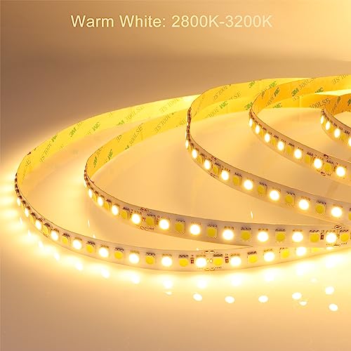 Tira LED Tunable White SMD 5050 16.4ft 24V IP20 miniatura 5