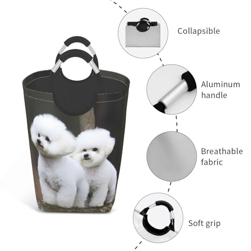 Panier à linge pliable avec poignées idéal pour dortoir et camping - 4