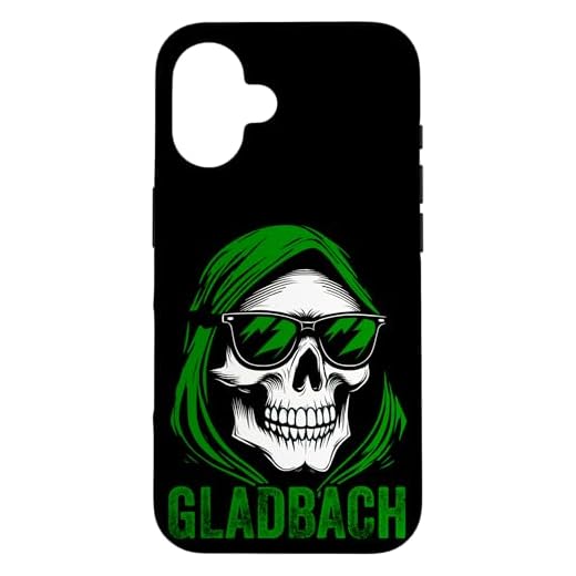 GLADBACH Skull GLADBACH Fussball Hülle für iPhone 16