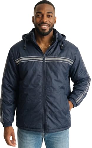 Image of ToBeInStyle Men's Zip Up Long Sleeve High Collar Polar Fleece Jacket