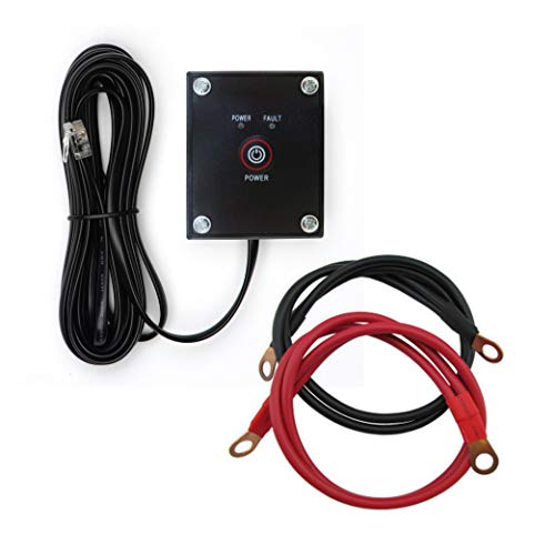 GoWISE Power 1000W Pure Sine Wave Inverter 12V DC to 120V AC with 2 AC Outlets + 1 5V USB Port, 2 Battery Cables, and Remote Switch (2000W Peak) PS1002