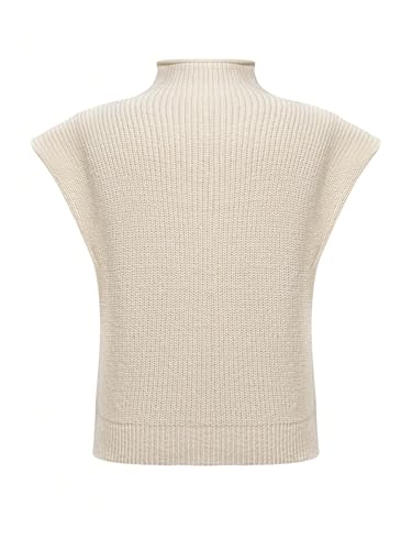 Floerns Women's Dolman Sleeve Knitted Sweater High Neck Loose Fit Pullover Tops2