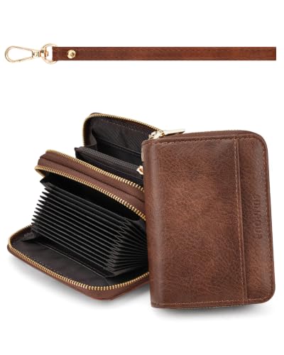 Image of Credit Card Holder for Women,Accordion Wallet with wristlet