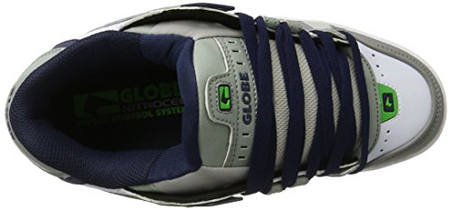 Image of Globe Men's Sabre Skate Shoe, Grey Grey Blue Green, 14 US