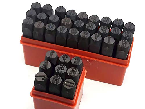 OMEX NEW 36 Pcs NUMBER & LETTER ALPHABET ALPHA NUMERIC PUNCH MARKING SET 1/16
