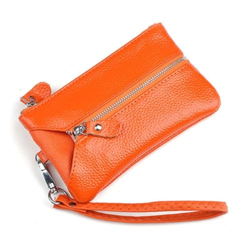 Womens wallet Classical Leather Wallet for Women with Zipper Coin Pocket | Unisex Leather Zipper Bag for Keys and Coins3
