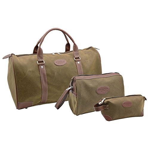 Preisvergleich Produktbild Nicholas Winter Herren Übernachtung Reisetasche, Reise-Waschbeutel, Rasierbeutel 3-teiliges Set