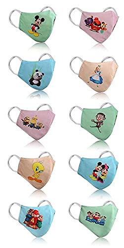 Codeskip Kids Cartoon Design Pure Cotton Face Mask