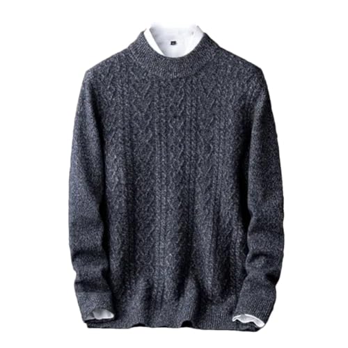 Autumn and Winter Cashmere Sweater Men's Youth Fashion Color Block Knitwear Thickened Casual Pullovers