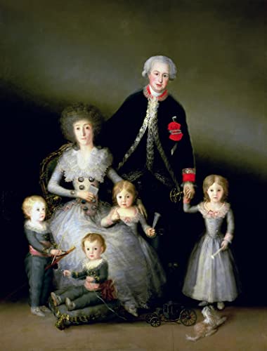 Pintura sobre lienzo de Osuna y su familia de Goya de 60x90cm: el regalo cultural perfecto