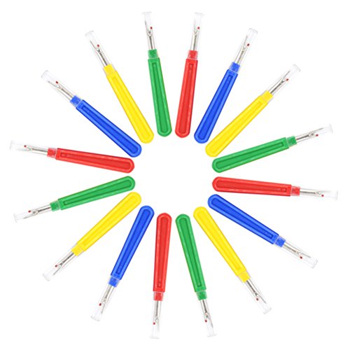 16 Pieces Big Colorful Seam Ripper Handy Stitch Ripper Sewing Tools for Opening Seams and Hems by DINGJIN